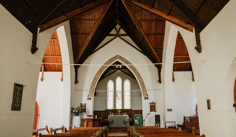 Historic wedding chapel at Oakhurst Farm